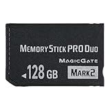 Fácil de usar Memory Stick Pro Duo - Memoria para cámara PSP1000 2000 3000 (128 GB)