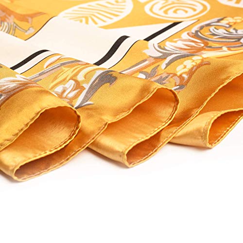 Silk Like Scarf,Head Scarves for Women,Stain Square Scarf for Hair Wrapping 35“X35”4