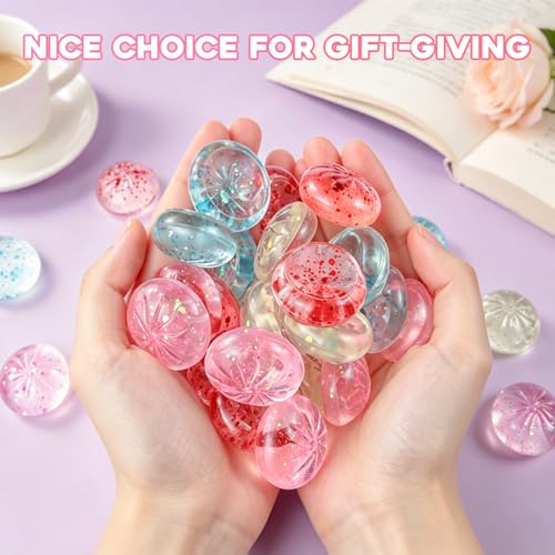 Image of 30 Pack Mini Dumpling Squeeze Flash Toys, Dumpling Squeeze Stress Relief Balls, 4 Colors Sensory Hand Toys, Desktop Stretch Stress Relief Toys