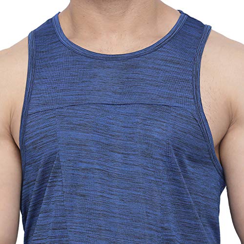 Image of CHKOKKO Men Polyester Printed Gym Co-Ord Sets Sleeveless Tank Top With Shorts