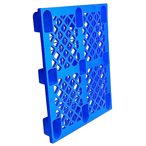 Palé logístico de polietileno azul resistente de 1100 x 1100 mm, haz de carga más grueso y ancho para mayor estabilidad