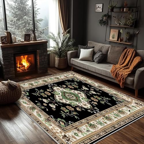 Rug for Living Room, 3X5 Bohemian Style Rug, Non Slip