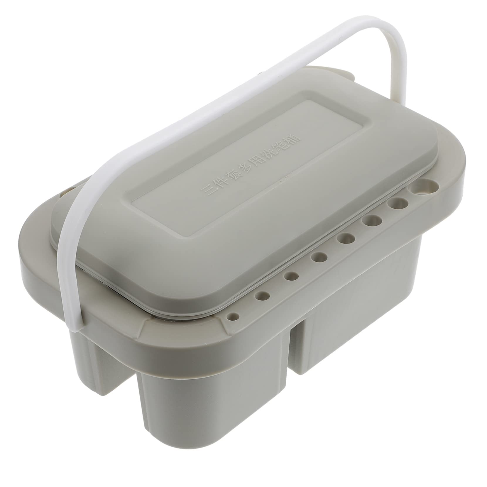 Angoily Paint Brush Bucket Multifunctional Artist Brush Washer Mixing Plate for Artists Boys and Girls Beginners