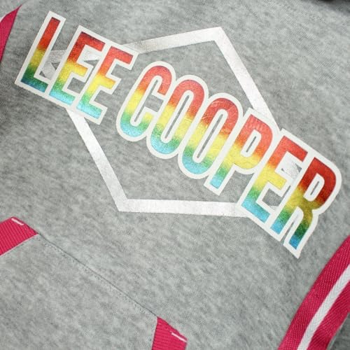 Vestido niña Lee Cooper ropa casual gris cómoda para el colegio y extraescolares 3