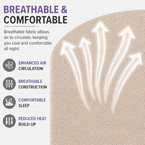 Image of Babylee 100% Waterproof King 72x72 Inch 6x6 Ft Fits Upto 10 Inch Mattress | Premium Terry Cotton Breathable Bed Protector | Mattress Cover for Double Bed | Beige