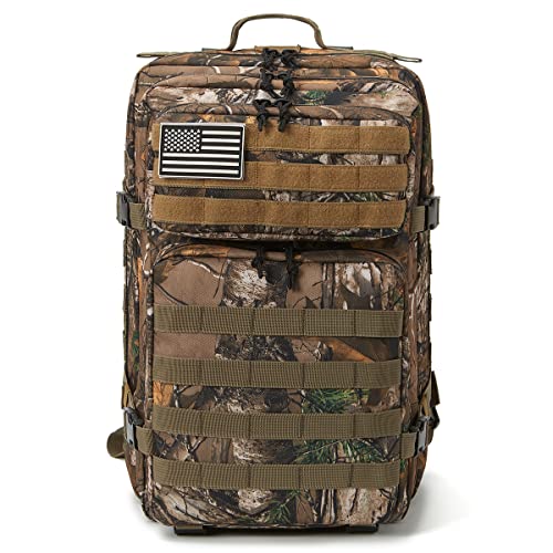 Image of QT&QY 45L Military Tactical Backpacks Molle Army Assault Pack 3 Day Bug Out Bag Hiking Treeking Rucksack