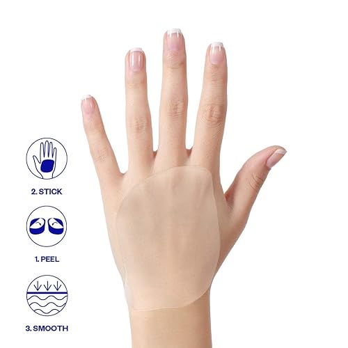 Miniatura 6 de Wrinkles Schminkles Parches antiarrugas para manos, almohadillas de silicona reutilizables para manos deshidratadas, desgastadas y expuestas al sol,