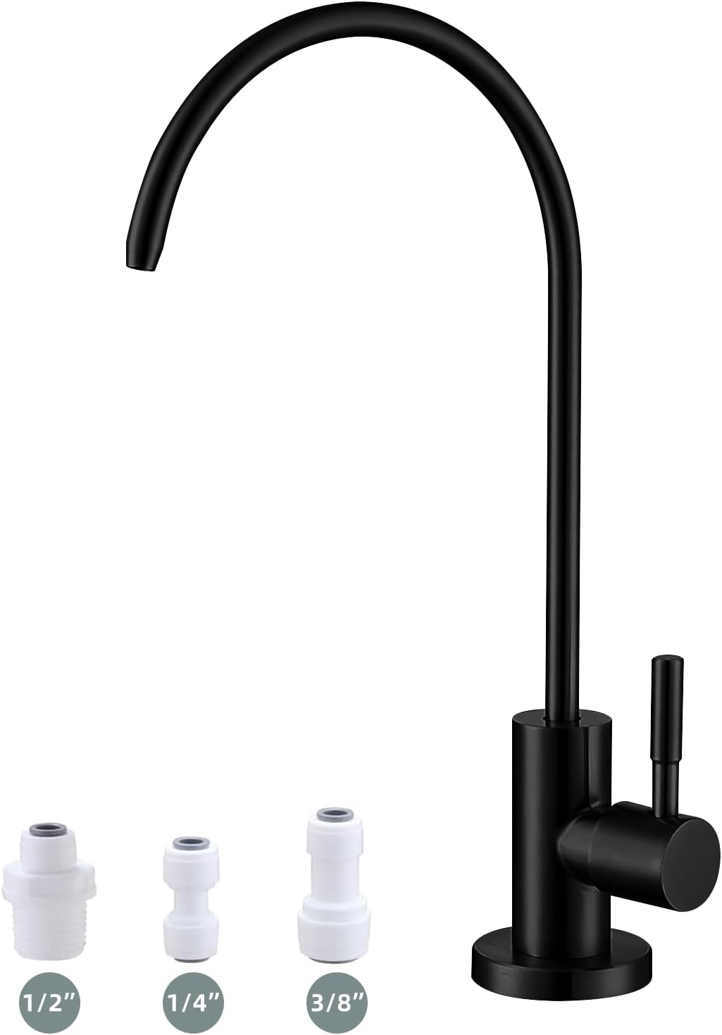 Product image of Drinking Water Faucet Matte Black,Lead-Free Water Filter Faucet,Easy to Install Reverse Osmosis Faucet for Kitchen Bar Sink