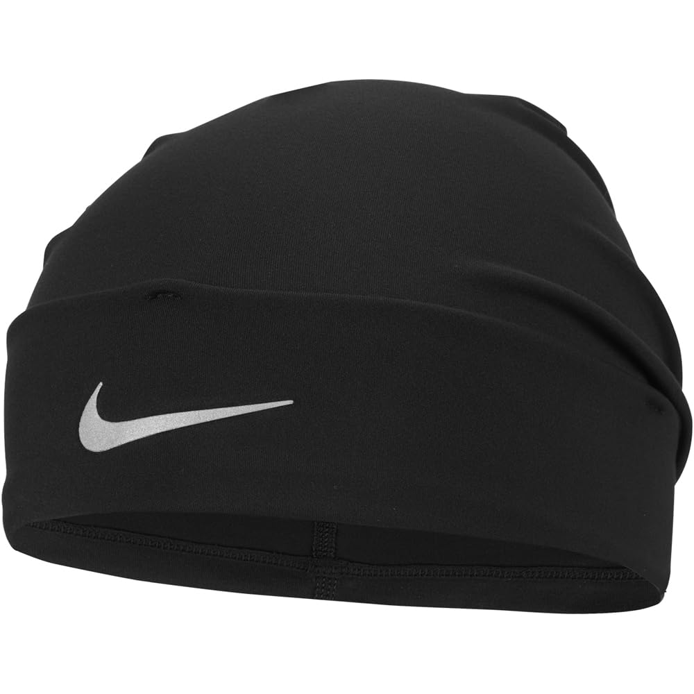 Nike Unisex Peak Dri-Fit Cu Beanie, Black/Silver, One Size