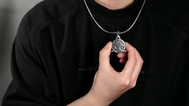 Viking Keltische Trinity Knoop Medaillon Hanger Ketting, Mannen Roestvrij Staal Triquetra Symbool Totem Amulet Choker, Fashion Vintage Noorse Mythologie Heidense Sieraden