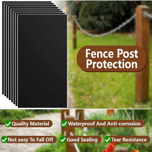 Protector de postes autoadhesivo para vallas de madera exteriores e interiores 6