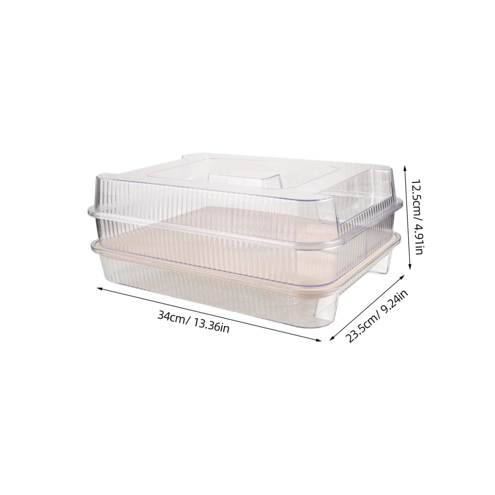 SOLUSTRE Ice Storage Bin Chilled Serving Tray Leakproof Plastic Party Platter for Outdoor Gatherings