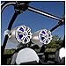 Pyle Marine Speakers - 5.25 Inch Waterproof IP44 Rated Wakeboard Tower and Weather Resistant Outdoor Audio Stereo Sound System with Built-in LED Lights - 1 Pair in Silver (PLMRWB50L)