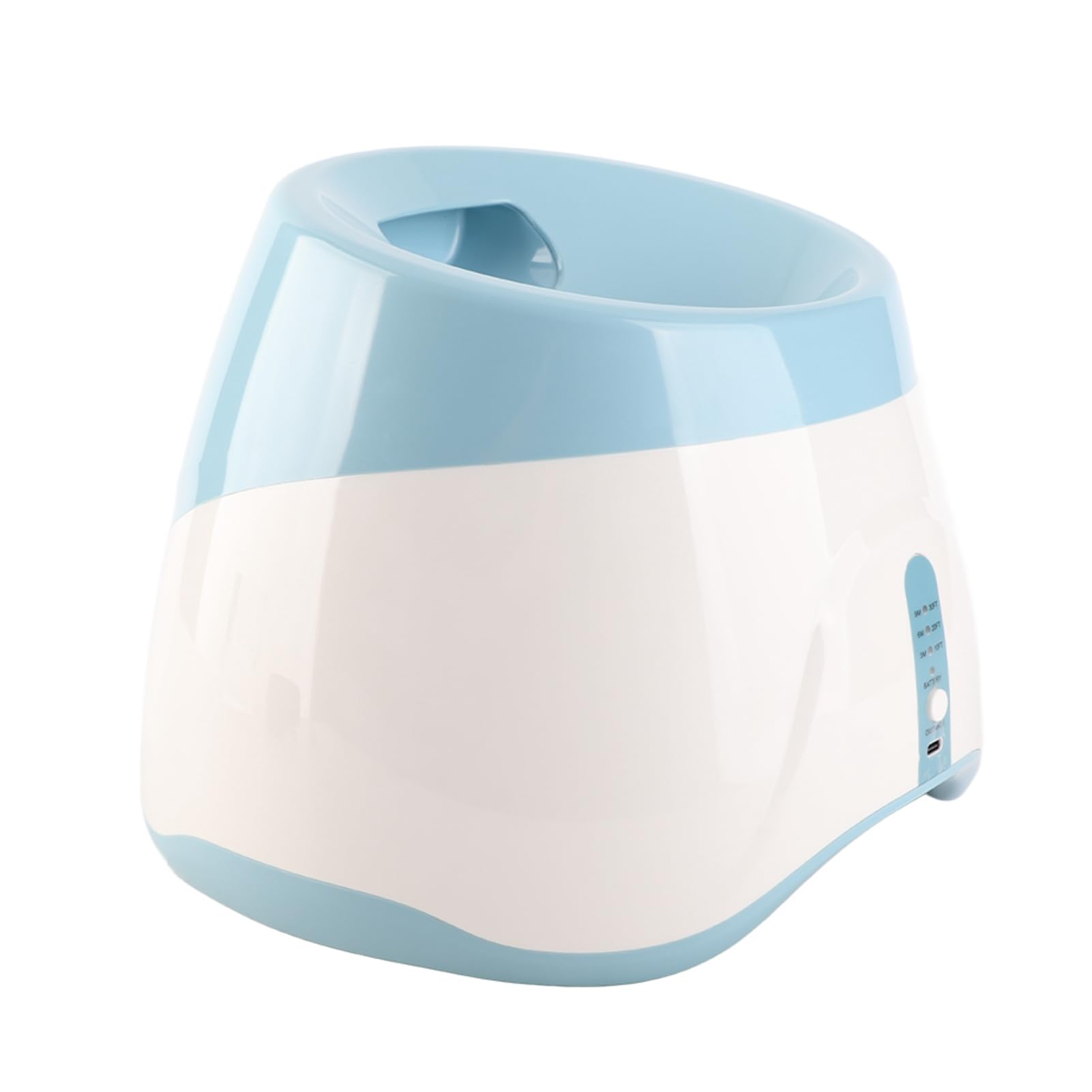 YUYTE Automatischer Ballwerfer für Hunde – Interaktives Spielzeug mit 3 Bällen, ideal für kleine & mittelgroße Hunde, Indoor & Outdoor nutzbar, hellblau