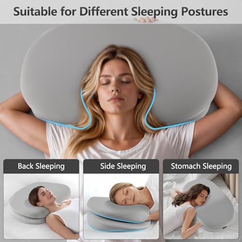 Image of Cervical Neck Pillow Grey