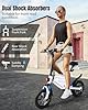 ANCHEER 14" Folding Electric Bike for Teens, 500W Max Motor, 22MPH City Ebike, Triple Shock Absorber, 48V 374Wh Battery, Brake Taillight, Cruise Control, Electric Bicycle for Adults, UL2849 Compliant #4