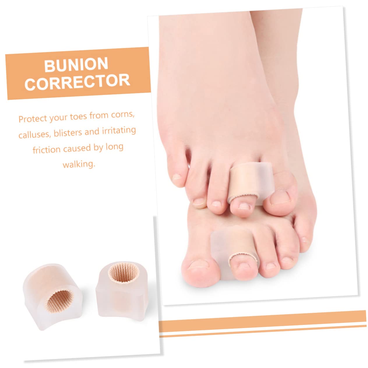 Gatuida 30 Pcs Toe Separator Socks Hammertoe Correctors Straighteners Body Alignment Kit Bunion Dividers Moleskin Foot Tools Ingrown Toenail Tool Pedicure with Separators Feet For Men Sebs