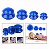 OFKPO 4 pcs Silicone Vacuum Cupping Cups Set, Vacuum Bombement Tasse et Ventouse pour Draguer Le Méridien, Soulager Les Rhumatismes, Réduire la Fatigue, Façonner Le Corps #1