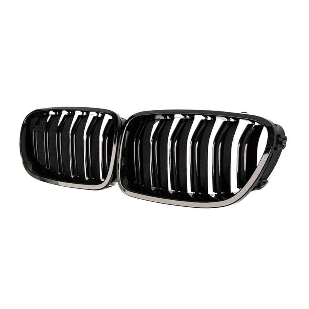 Parrilla delantera de listones dobles para BMW Serie 5 F10 F11 F18 (2010-2017) con acabado premium 7