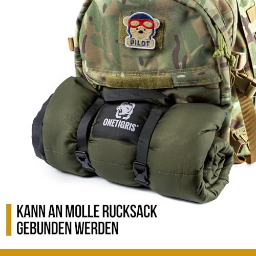 OneTigris Hundedecke 130 x 85cm Waschbares, Hundematte Komfort und Weiches Wasserdichtes Hundebett, Hundekissen für Reise Camping Outdoor - Olive Drab