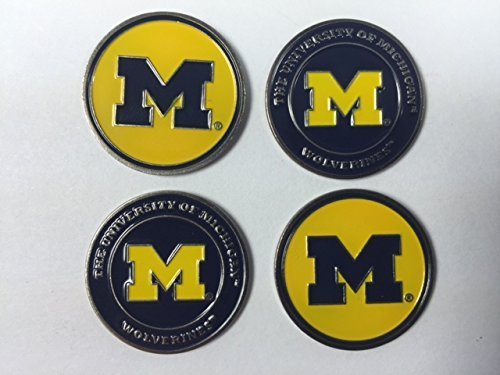 Michigan Wolverines Golf Ball Markers 4-Pack