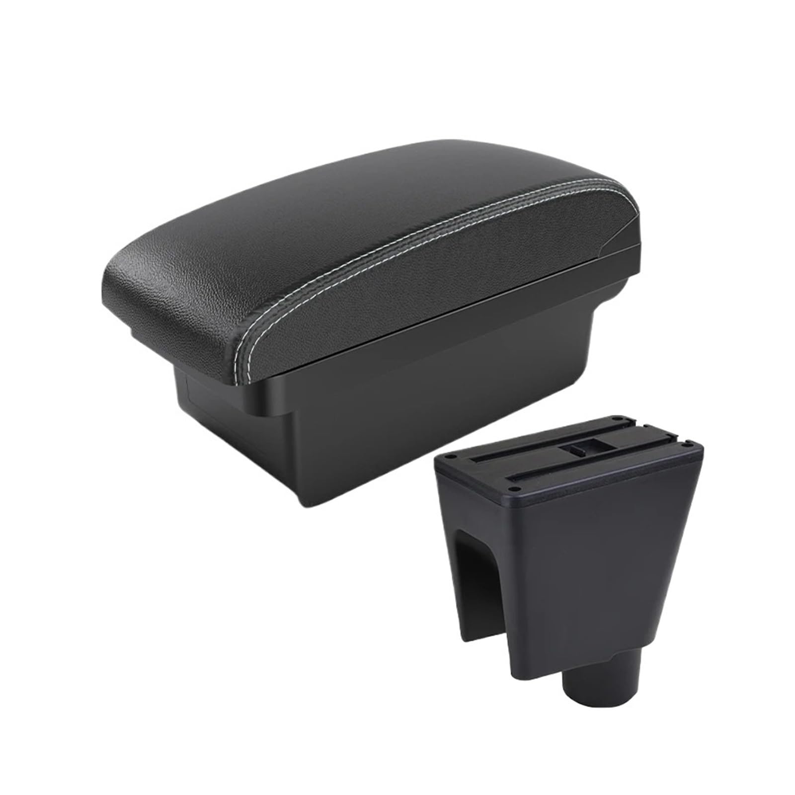Umdjju A3 Black White Nousb For Chevrolet For Spark Iii For Aveo For T200 Armrest Box Car Storage Accessories Interior Details Car Centre Console Armrest Box(A3 Black White Nousb)