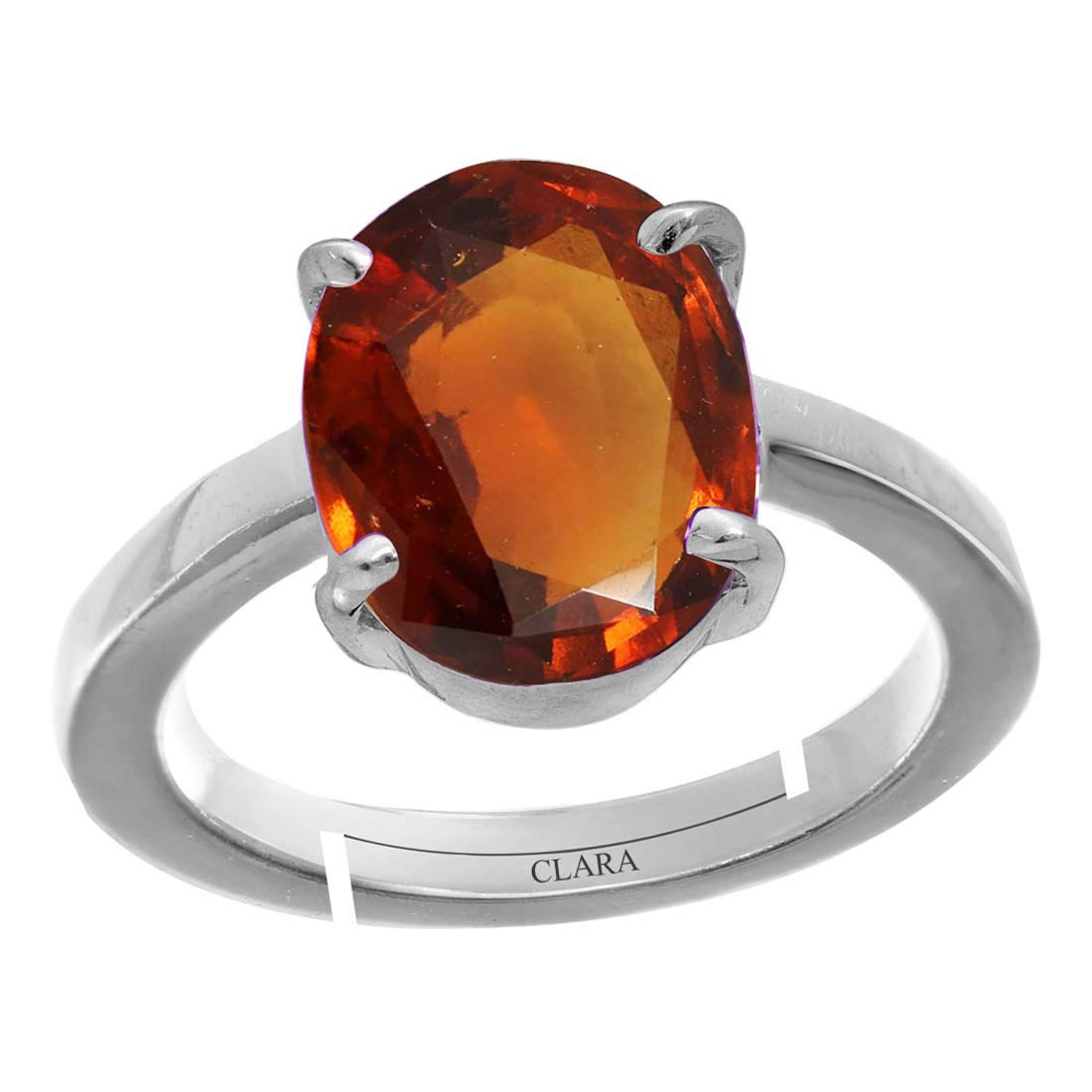 Clara Gomed Hessonite 7.5cts or 8.25ratti Stone Silver Adjustable Ring for Women (B08W8FNKXR) Amazon Price History, Amazon Price Tracker