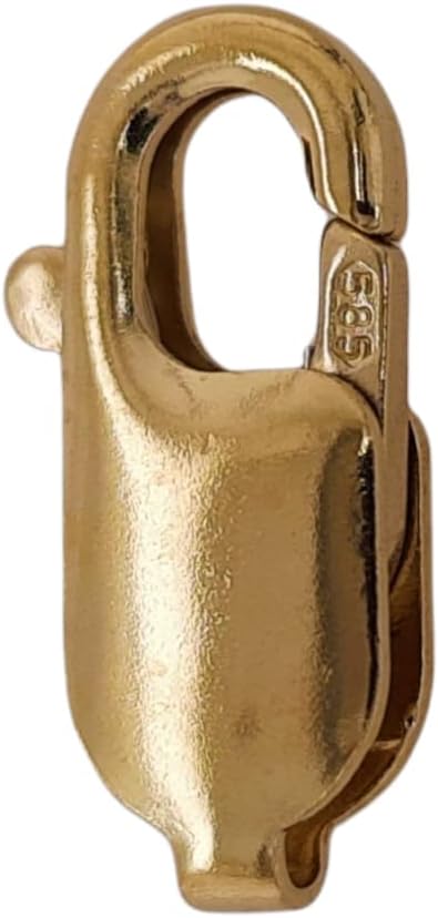 7MM 14K Solid Yellow Gold Oval Lobster Clasp Made in Italy by CRAFT WIRE - Image 9