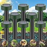 Maulwurf Vertreiber Wühlmausschreck, SCHNELLE Ergebnisse, Wühlmaus, Solarbetriebene Abwehr Maulwurf Vertreiben, Solar Maulwurfschreck Maulwurfvertreiber 8 Stück