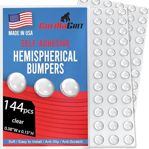 Comparison: Best Polyurethane For Kitchen Cabinets 7 Clear Soft Close Drawer Cabinet Door Bumpers - 9.5mm x 3.8mm Sound Dampening Adhesive Transparent Rubber Pads Feet - Hemispherical Shape - 144 PCs