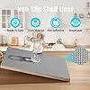 Songrey Non-Adhesive Drawer and Shelf Liner, 12IN x 20FT Non Slip Cabinet Liners, Protect Kitchen Cupboard, Bathroom Drawers, Breathable, Thick Strong Grip mat (Dark Gray) #1