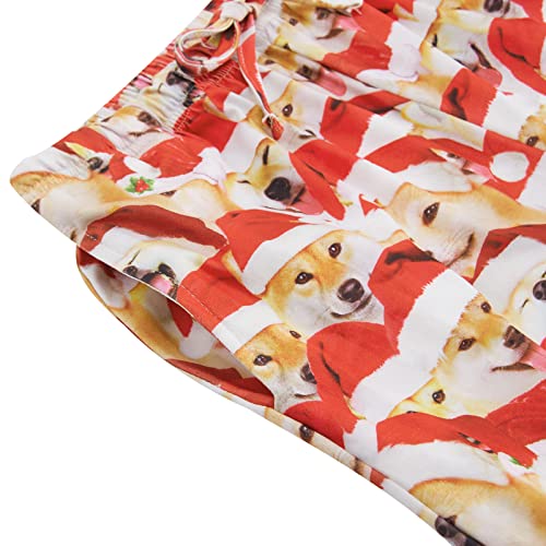 Teen Boys Novelty Pajama Bottoms Cool Christmas Dog Jogger For Boy Girl Funny Sleepwear Clothing 14-16 Year Pj Bottoms Crazy Xmas Animal Pyjama Pants Size 15 #TOP4