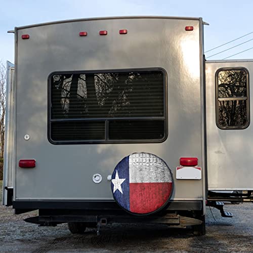 Image of Delerain Texas State Flag Spare Tire Covers for RV Trailer SUV Truck and Many Vehicle, Wheel Covers Sun Protector Waterproof (16 Inch for Diameter 29 inch-31 inch)