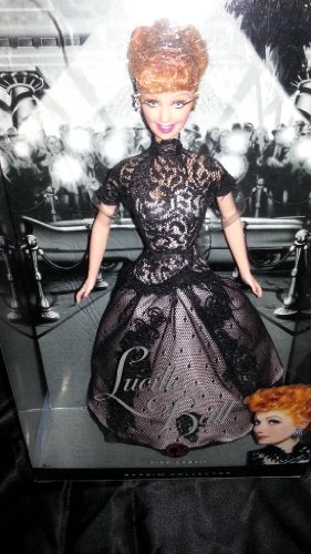 Muñeca Lucille Ball en Vestido Negro Barbie 29 cm miniatura 2