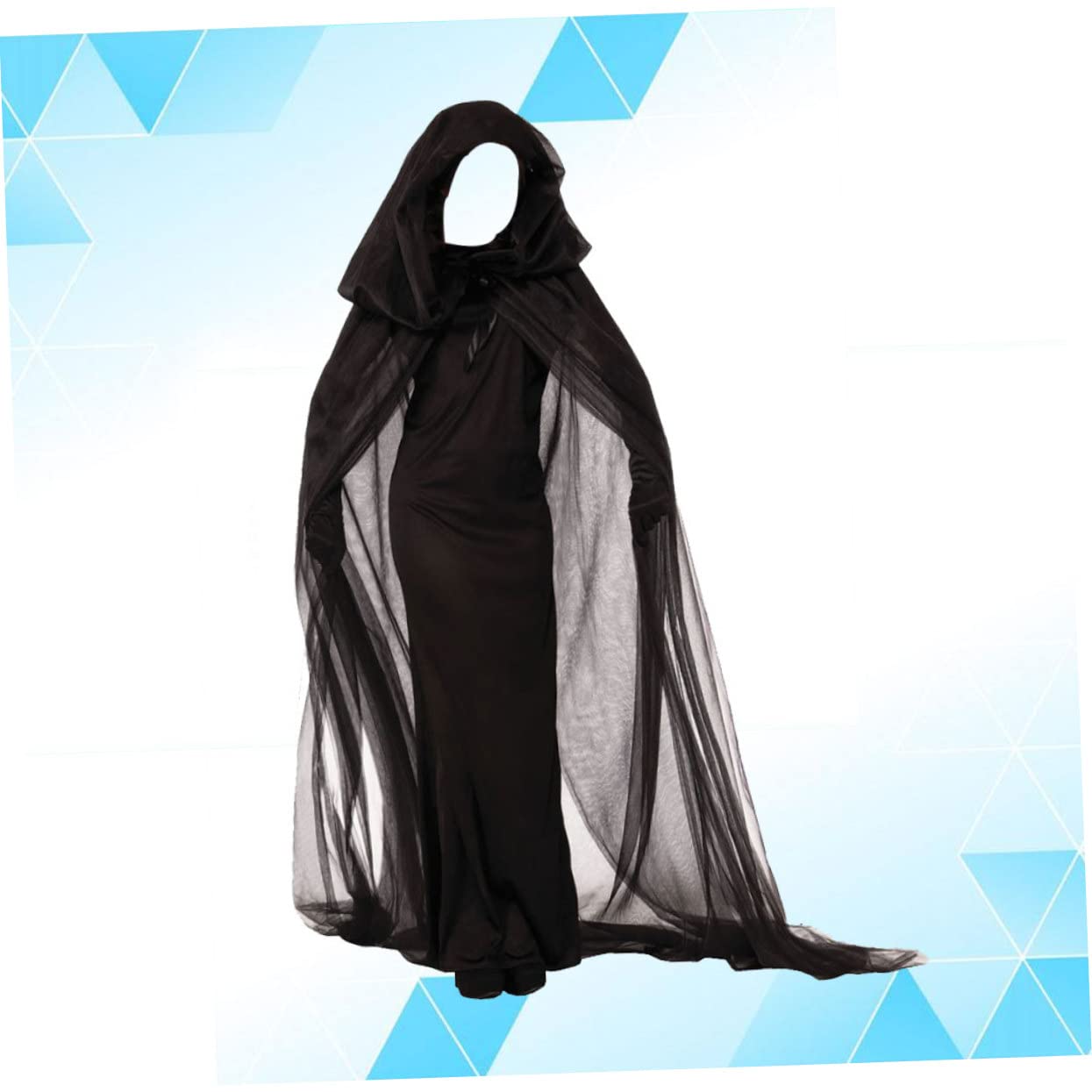 SOIMISS 3 Piezas disfraz de bruja para mujer para actuación disfraz vampiresa de vampiresa de fantasma de vampiro de halloween de bruja para cosplay Black