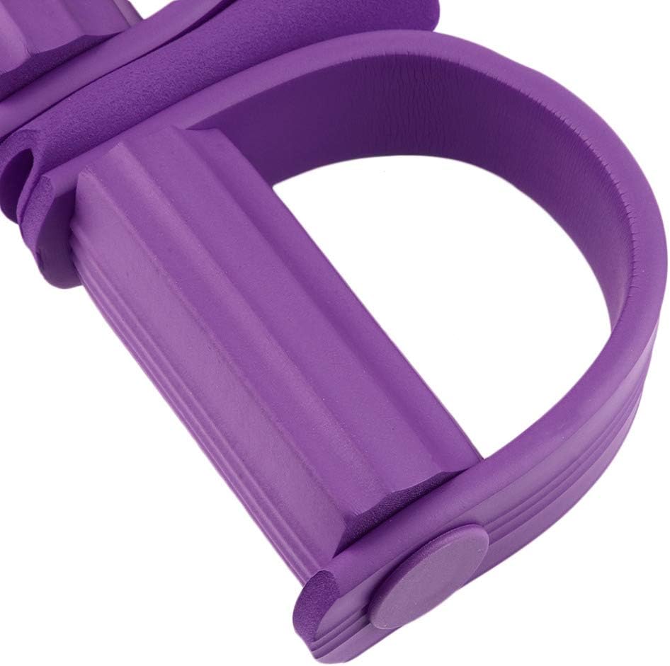 Fitness Gum 4 Tube Resistance Bands Latex Pedal Exerciser Sit-up Pull Rope Expander Elastic Bands Yoga Equipment Pilates Workout (Purple) : Sports & Outdoors