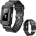 Lwsengme X4-TECH Classic Fitness Replacement Accessories Wrist Band Compatible with Fitbit Charge 2 HR (New-Black)
