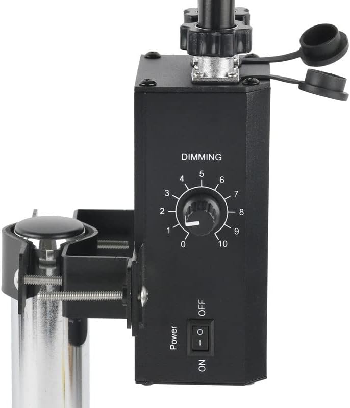 顕微鏡アクセサリーキット 6W 6500K LEDステレオ顕微鏡用ランプ調整可能スポットライトフィル照明器 顕微鏡スライド(2 in