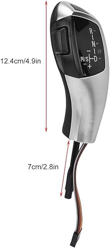 Miniatura 21 de KIMISS Pomo de cambio de marchas, palanca de cambios de cabeza LHD, kit de reequipamiento de perilla de palanca de cambios LED automática para E90