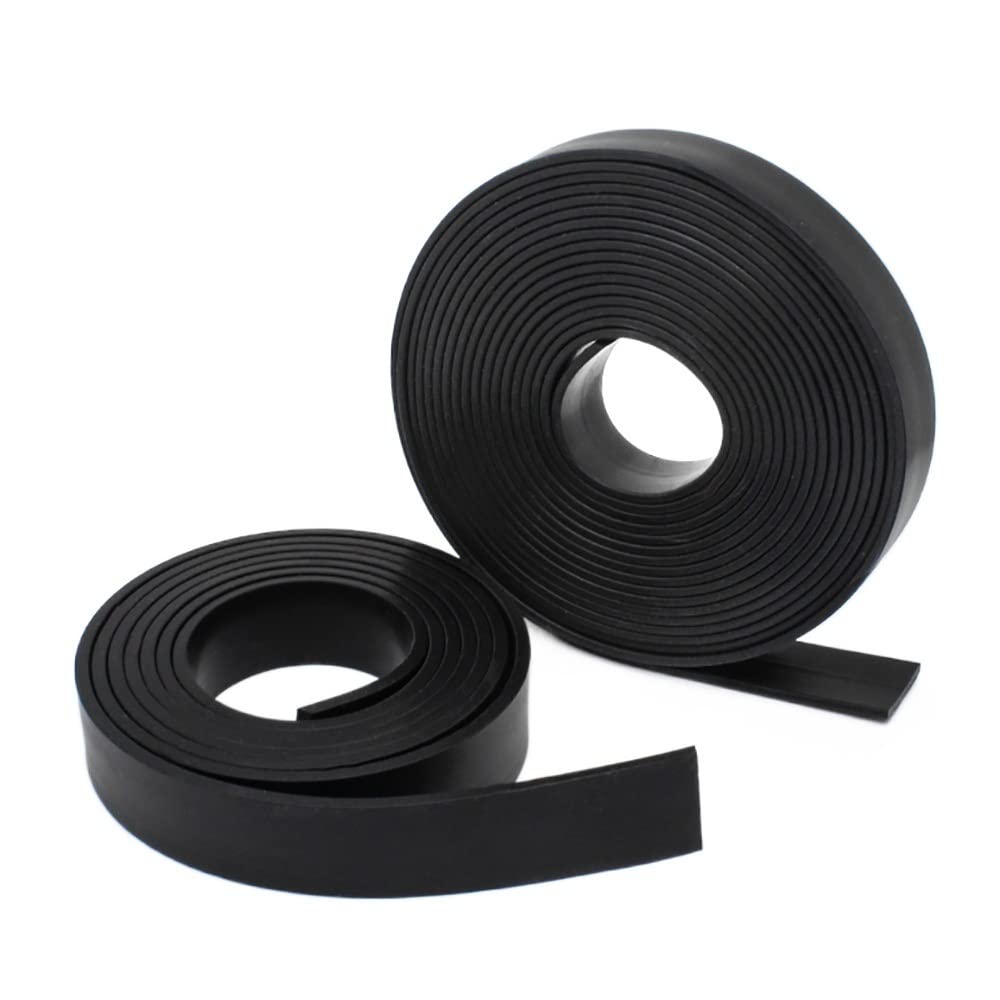 1Meter Black Silicone Rubber Seal Strip Width 10/15/20/30/40/50mm Thick 2/3/5mm Anti-Slip Damper Sealing Gasket Heat Resistant(Width 15mm Thick 3mm)
