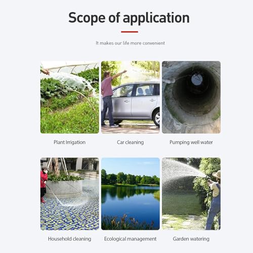 Stainless Steel Submersible Pump 300W 3000L/H 22m Head 1-Inch DC12V Waterproof Submersible for Pond Fountain Aquarium