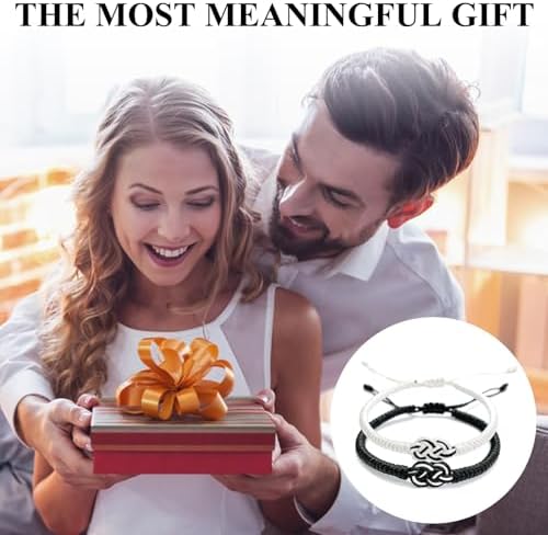 Pulseras Pareja Nudo Concéntrico 2 Piezas