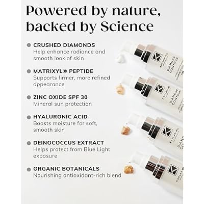 KAPLAN MD Diamond Contour Broad Spectrum SPF 30 - Complete Complexion Treatment, Hydrating Sheer Coverage, UVA/UVB & Blue Light Protection, Fragrance-Free, Non Tinted Sunscreen for Face