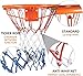 BABYCE Outdoor Basketball Hoop Steel Basketball Rim Net Set Wall Mounted Weather Resistant for Kid Diameter 45cm with 2 Basketball Nets