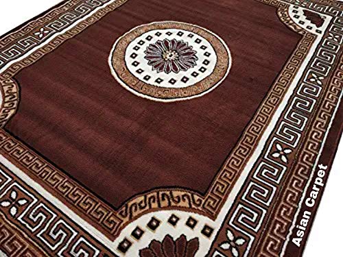Image of Anti Skid Soft Acrylic Wool Carpet for Living Room & Bedroom (Design 12, 6 x 8 Feet)