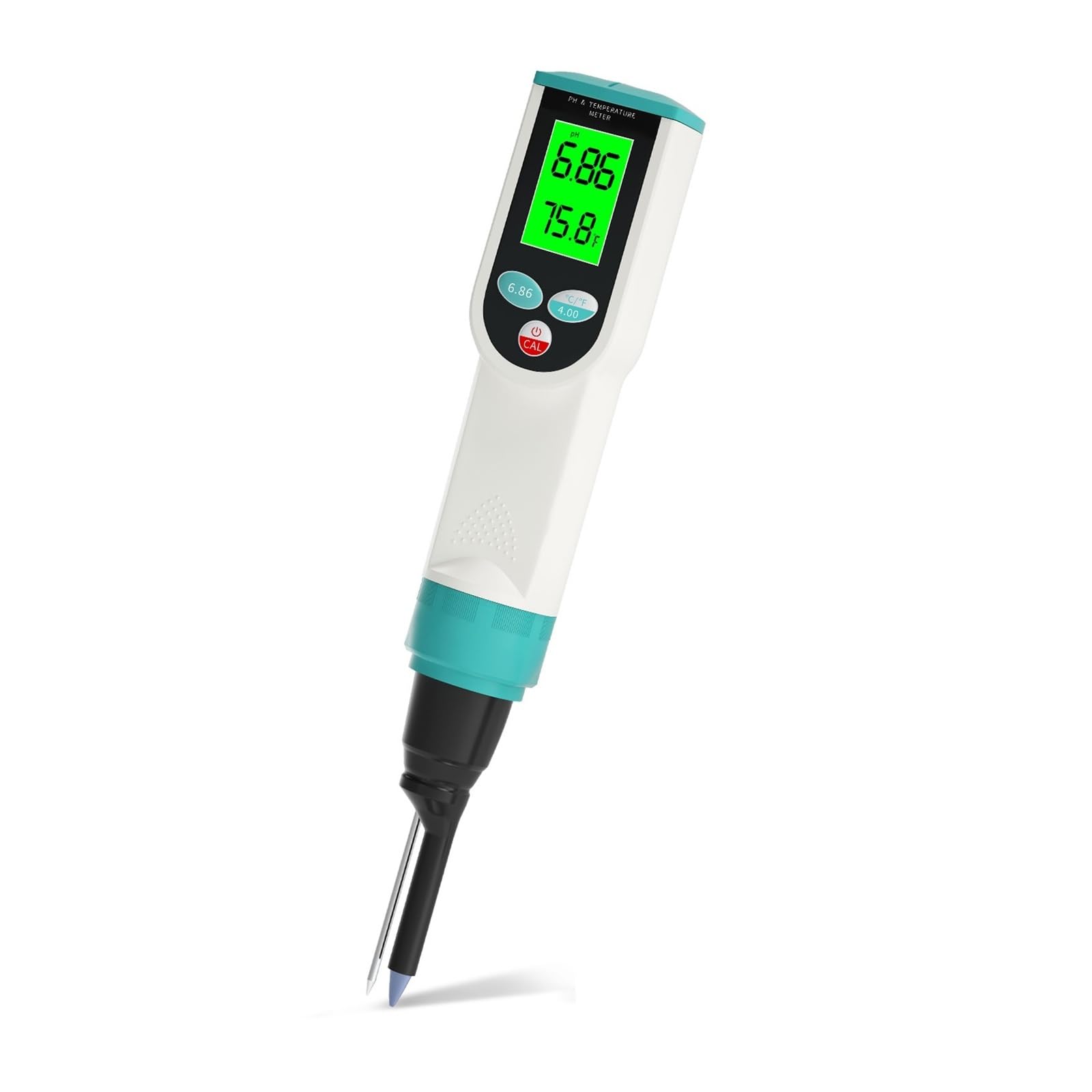 Kongmm One Color Digital Water Tester, Digital Food Ph Meter 0.01 Resolution High Accuracy Sensor Ph Tester For Meat Dough Sausage