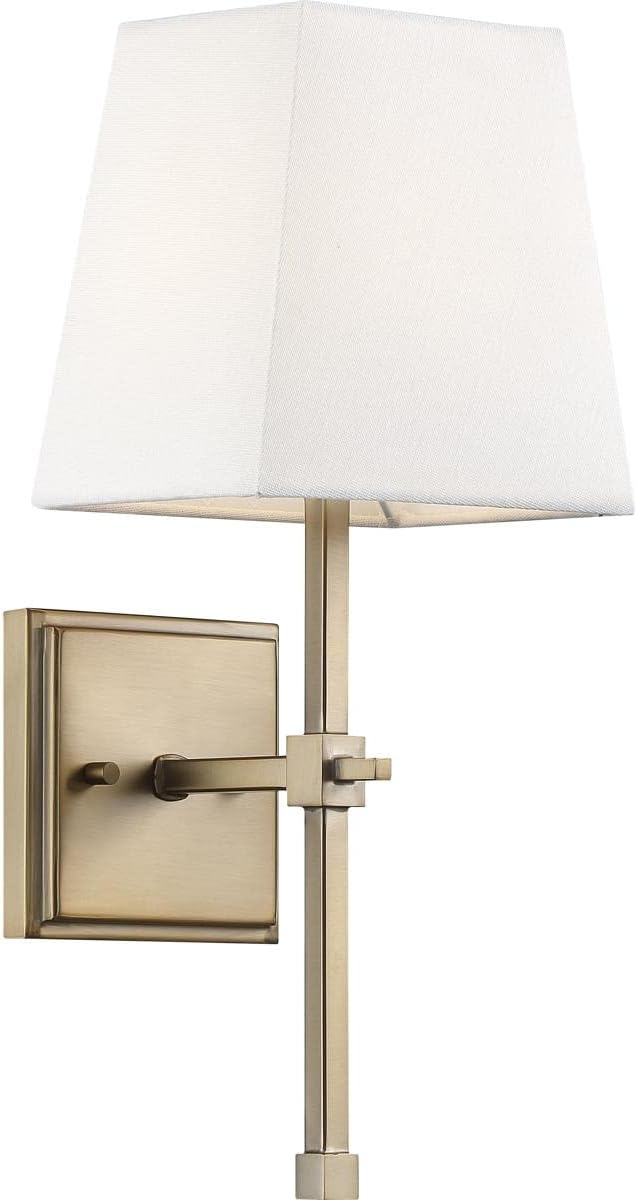 Nuvo Lighting 60-6707 Transitional One Light Vanity from Highline Collection in Brass Finish,