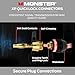 Monster XP QuickLock Self-Crimping Banana Plugs for Speaker Wire with 24K Gold Contacts - 2 Pair (4 Total), Ideal for Home Theatre & Home Audio Speakers