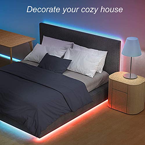 Aled Light Bluetooth Led Strip Lights, 5050 16.4Ft/5 Meter Led Lights With Smart-Phone App Control,Ir Remote Control,Waterproof Led Lights Strip For Bedroom,Kitchen,Christmas #TOP7