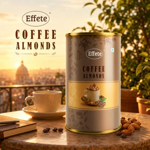 Image of Effete Coffee Almond - Chocolate Coated Coffee Almonds (96 g) - Crunchy Nuts Drenched in Smooth Milk Chocolate - Sweet Snack & Best Choice for Gifting an Occasions - Healthy Treat for All Ages